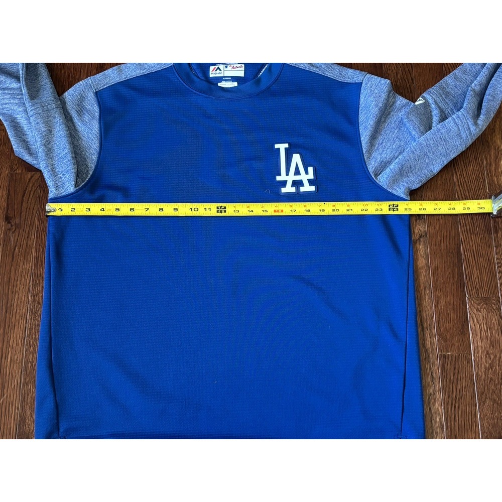 Majestic Authentic Los Angeles Dodgers Player Issue Thermal Shirt L #27 - Picture 4 of 6